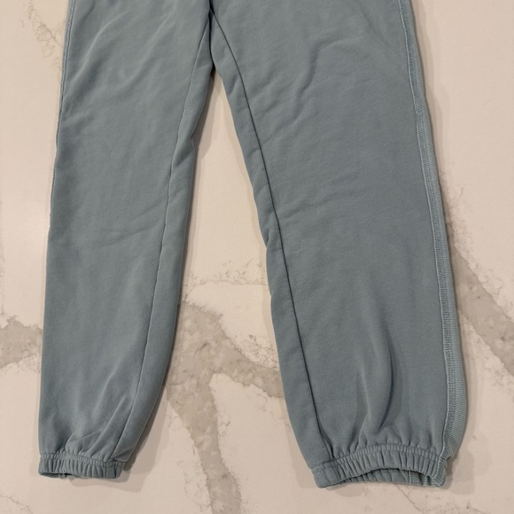 Hem & Thread Cozycore Jogger Athleisure Sweatpants Women’s Medium Blue/Green Gym - Picture 2 of 6